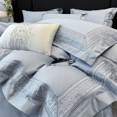 9-piece Embroidered Cotton Bedding Set