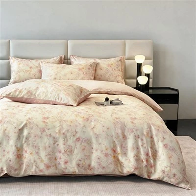 Floral Watercolor Lyocell Bedding